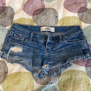 Hollister low rise jean shorts